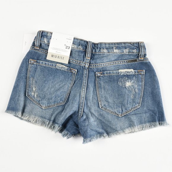 KanCan Gizelle Mid Rise Boyfriend Shorts - Picture 2 of 8
